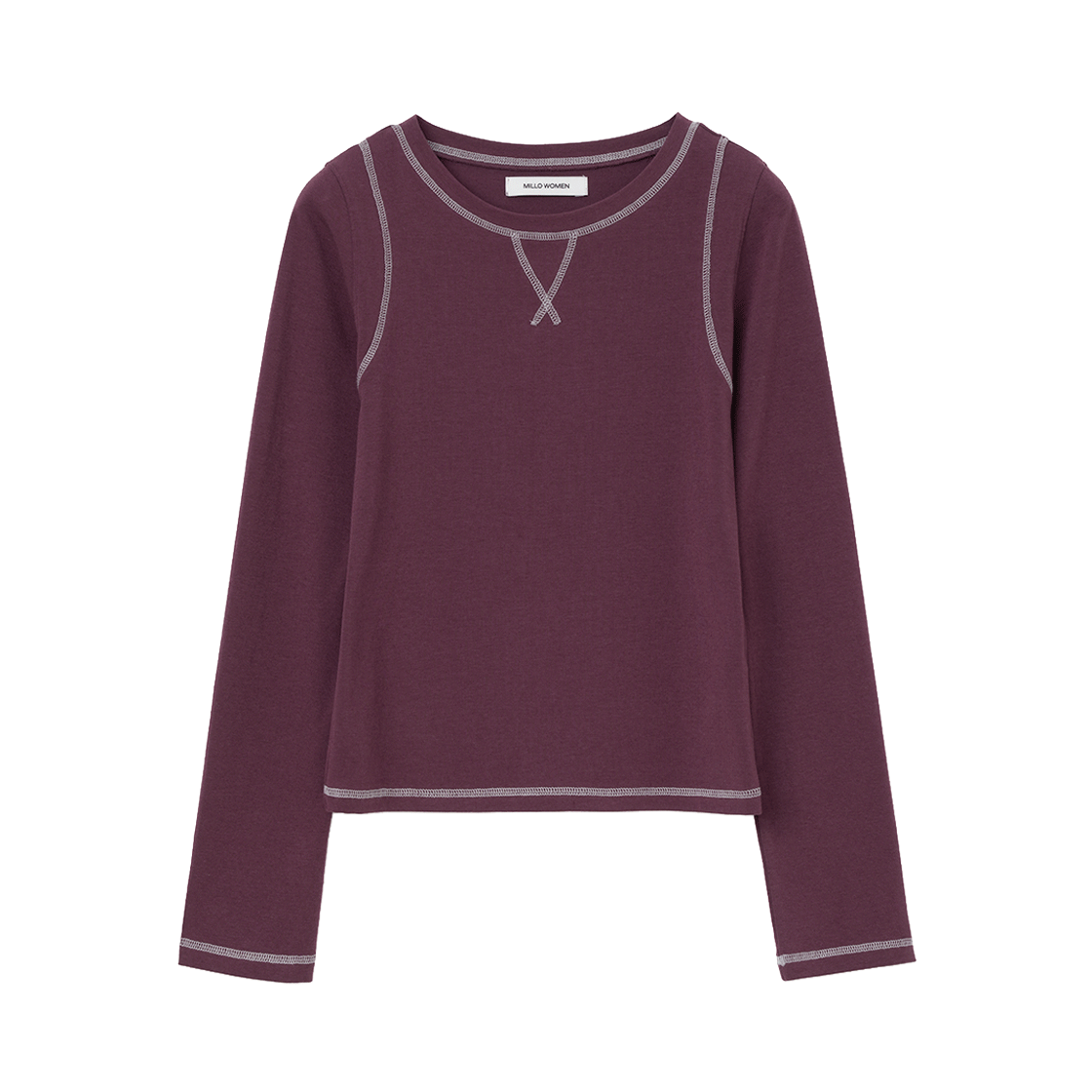 MW279GRP MILLO WOMEN Soft Long Sleeve T-Shirt Grape