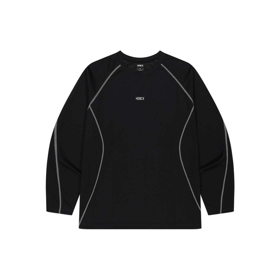 에이치덱스 액티브 매쉬 스티치 롱 슬리브 블랙