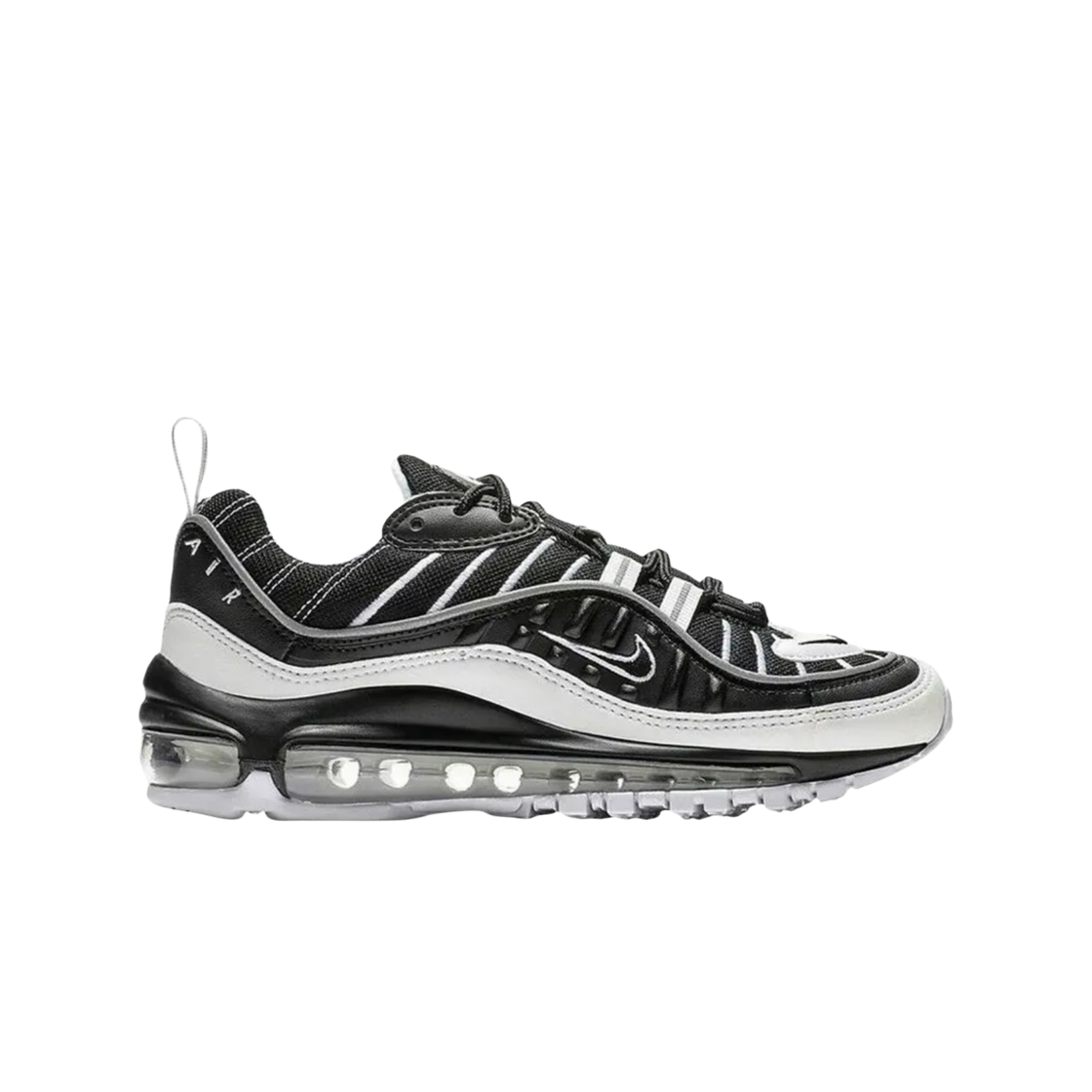 (GS) 나이키 에어맥스 98 블랙 화이트((GS) Nike Air Max 98 Black White)