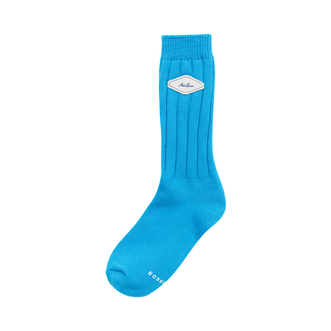 BMADSSAC0301LB Ader Error Fluic Label Socks Light Blue