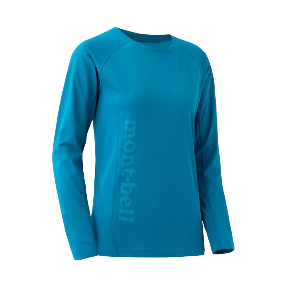 1114451 (W) Montbell Cool Light Long Sleeve T-Shirt Peacock Blue