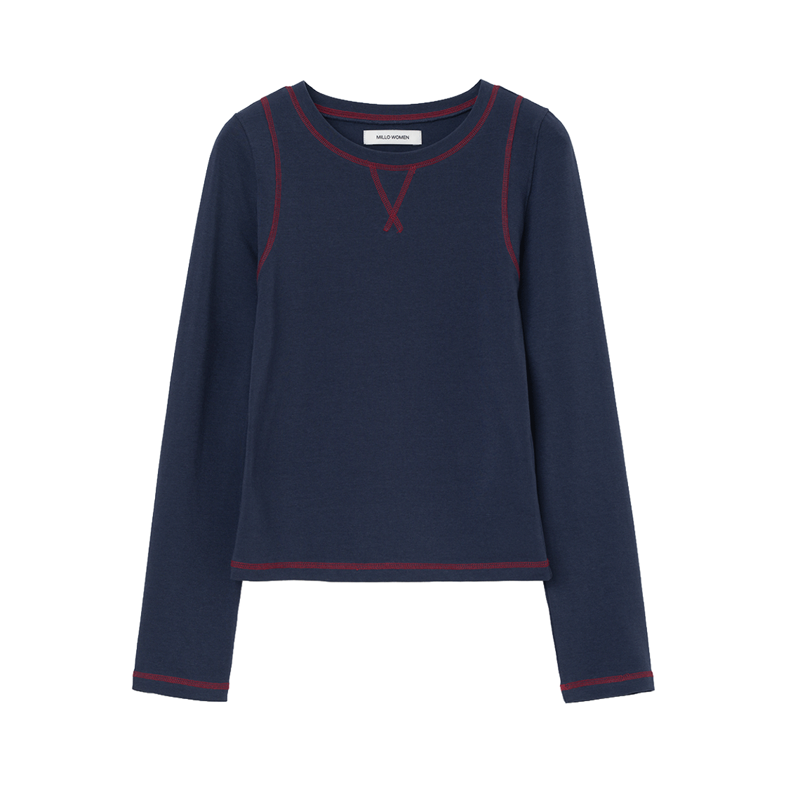 MW279NAV MILLO WOMEN Soft Long Sleeve T-Shirt Navy