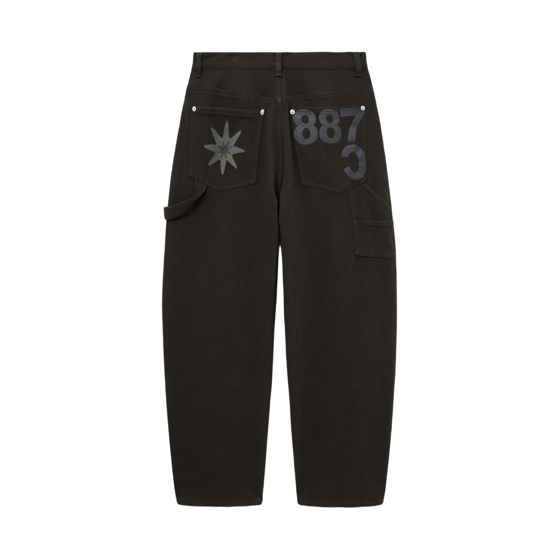 25FWCDMPT01KH Cactusdonutmarket Rivet Embroidery Carpenter Trouser-Khaki