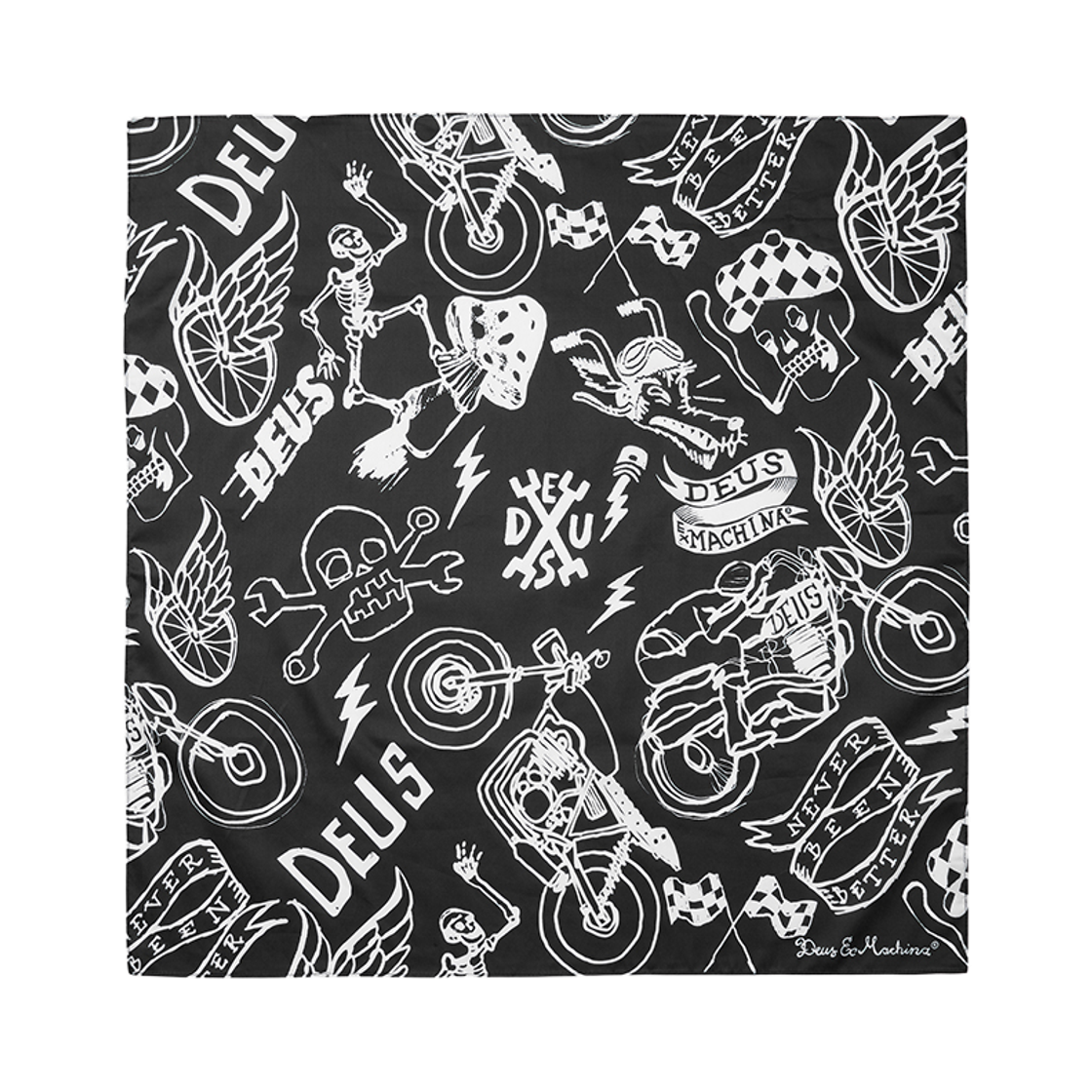 D261UAC220099 [6% 적립] Deus Ex Machina Doodle Bandana Black