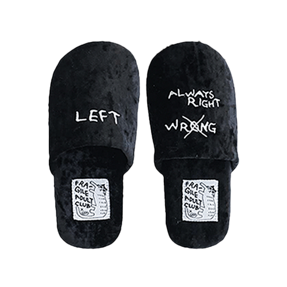 [3% 적립] 로파서울 Fragile Adult Club Always Right 홈슈즈 슬리퍼 기프트 세트([3% 적립] LOFA SEOUL Fragile Adult Club Always Right Slippers Gift SET)