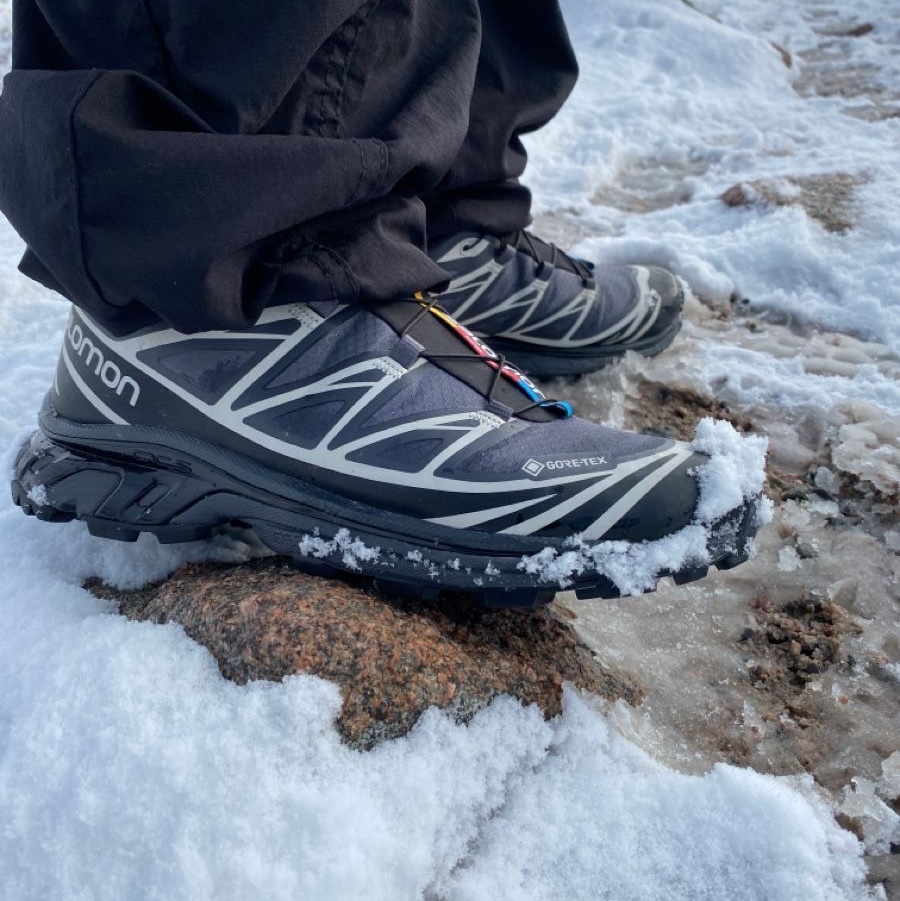 Salomon XT-6 Gore-Tex Black Ebony 착용 스타일 - 3