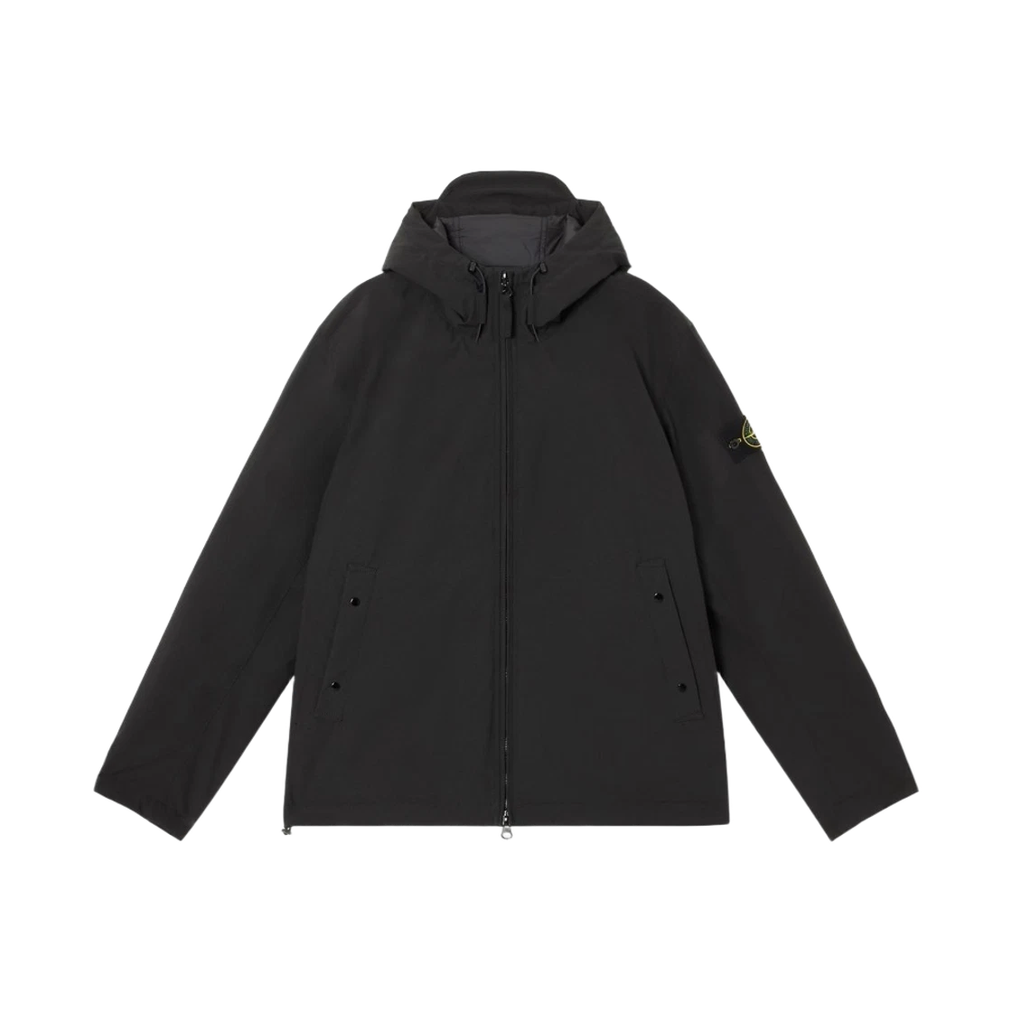 Stone Island Stone Island 4100108 Soft Shell-R E.Dye Technology Hooded Jacket with Wind and Water Resistant Membrane Black - 26SS · XL