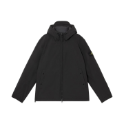 Stone Island 4100108 Soft Shell-R E.Dye Technology Hooded Jacket with Wind and Water Resistant Membrane Black - 26SS
