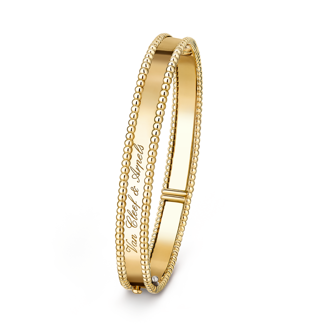 VCARP3K600 Van Cleef & Arpels Perlee Signature Bracelet Medium Model 18K Yellow Gold