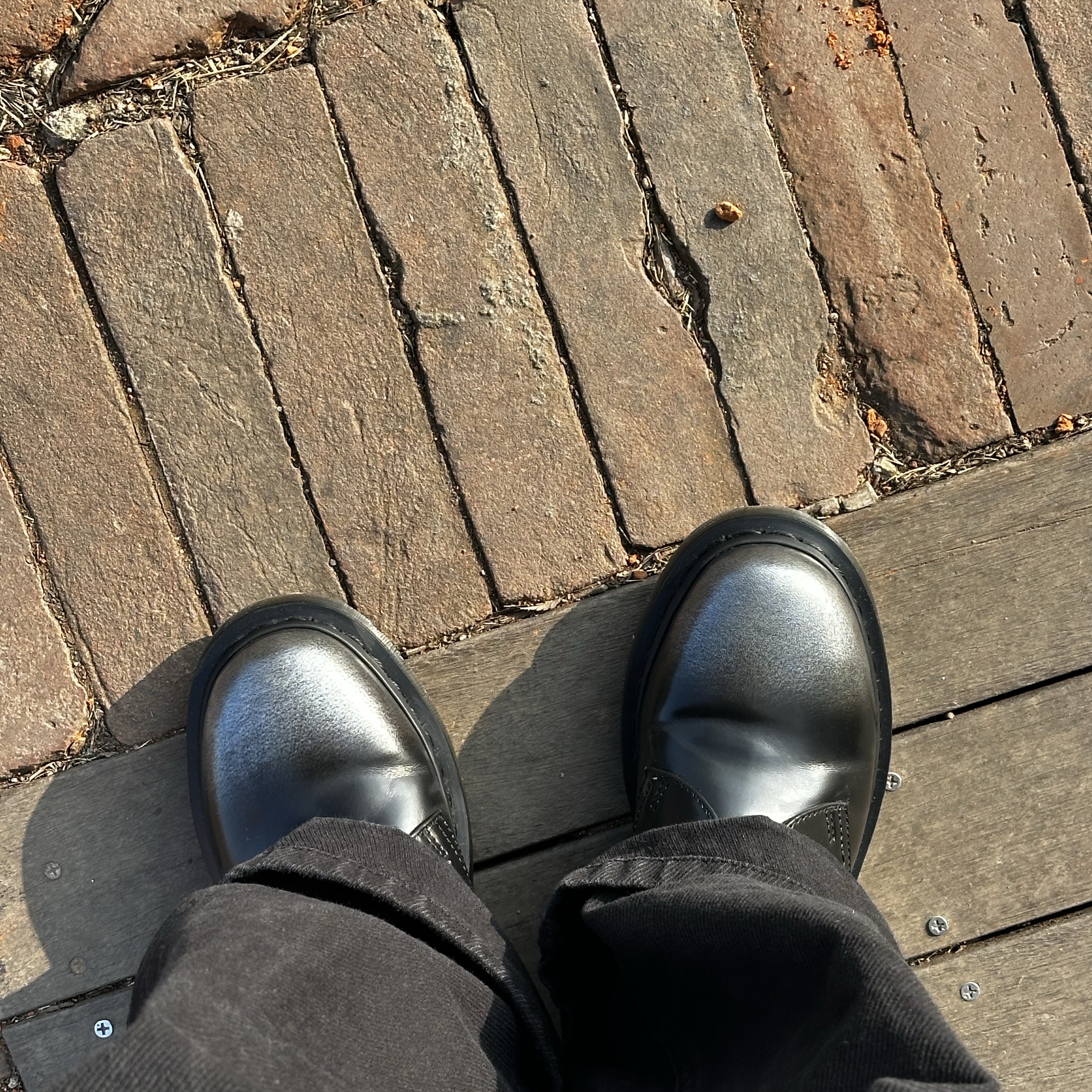 Dr. Martens 1461 Silver Arcadia Multi 착용 스타일