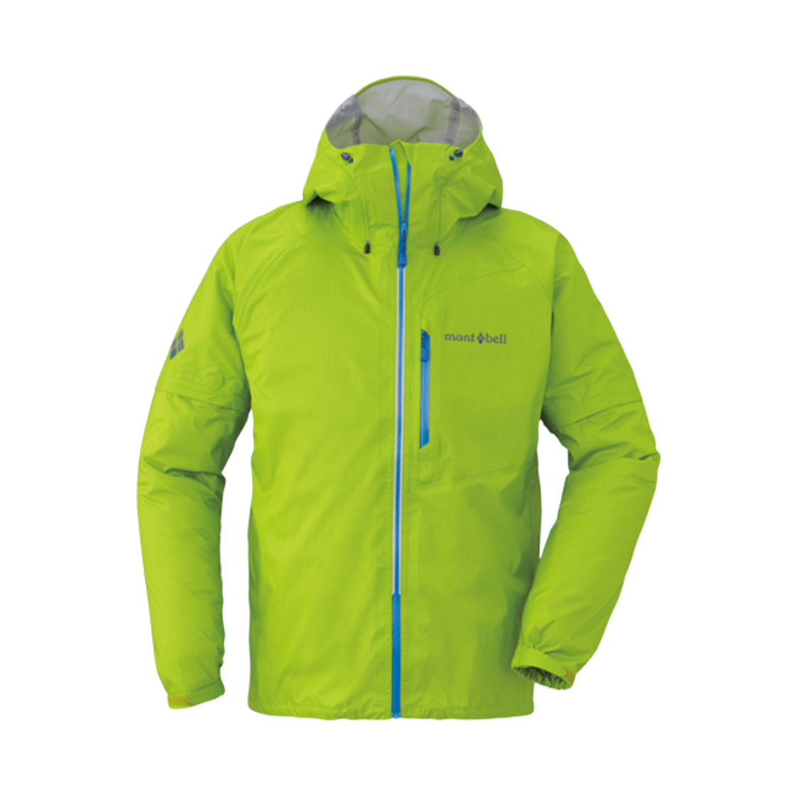 1128505 Montbell Convertible Rain Jacket Flash Green