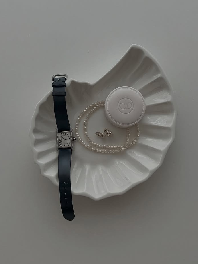 [3% 적립] LEEJAE AMMONITE PLATE WHITE 착용 스타일