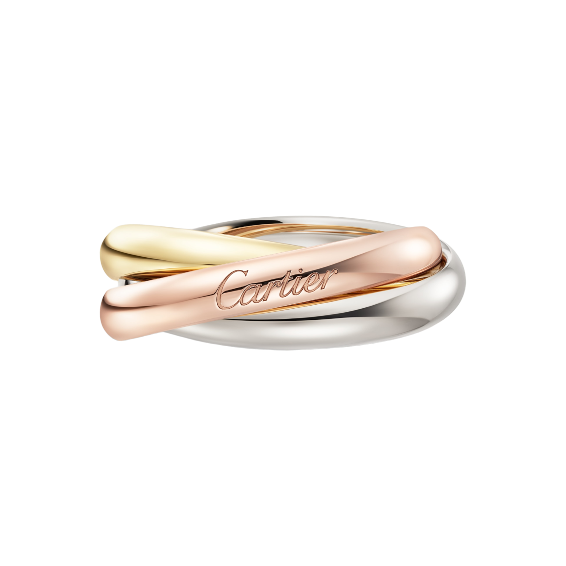 까르띠에 트리니티 링 클래식 화이트 골드 옐로우 골드 로즈 골드(Cartier Trinity Ring Classic White Gold Yellow Gold Rose Gold)