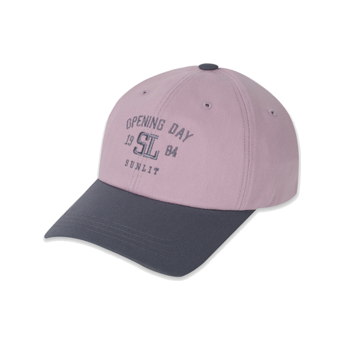 SSSCA2501 SUNLIT Symbol Logo Ball Cap Pink/Charcoal