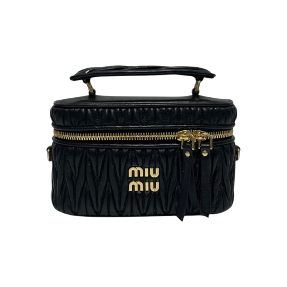 IT77HU8RPGPO Miu Miu 5BH230 Napa Materasse Top Handle Vanity Tote Bag H00061