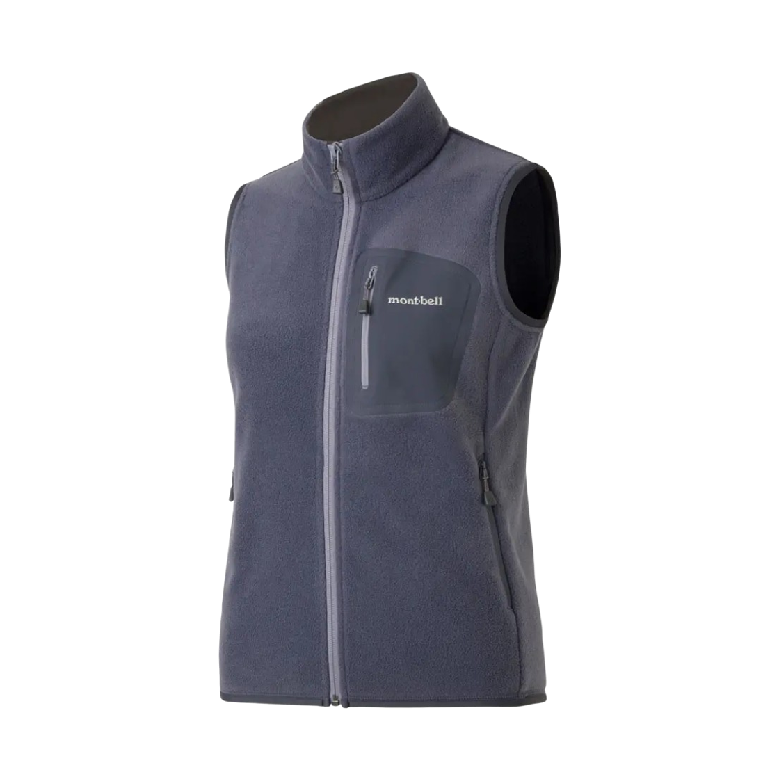 1106604 (W) Montbell Climaplus100 Zip Vest Dark Gray