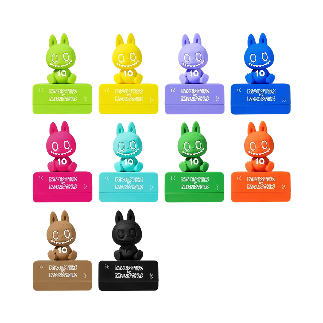 팝마트 더 몬스터즈 10주년 시리즈 마그넷 미개봉 랜덤박스 (9개입)(Pop Mart The Monsters 10th Anniversary Series Fridge Magnet Sealed Case (9 Blind Boxes)) - 2