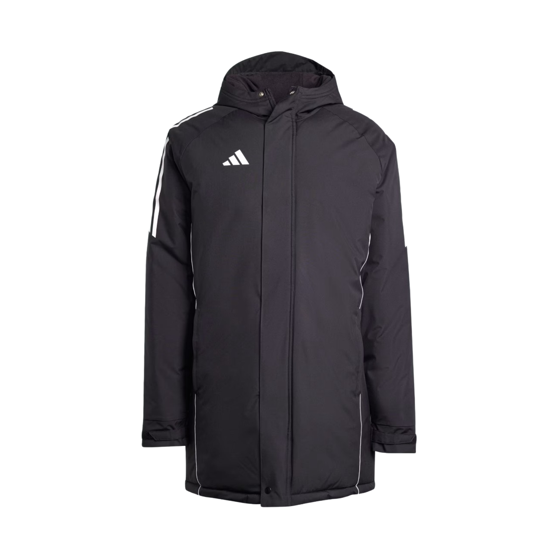 아디다스 티로 24 스타디움 파카 블랙 화이트 - KR 사이즈(Adidas Tiro 24 Stadium Parka Black White - KR Sizing) - 1