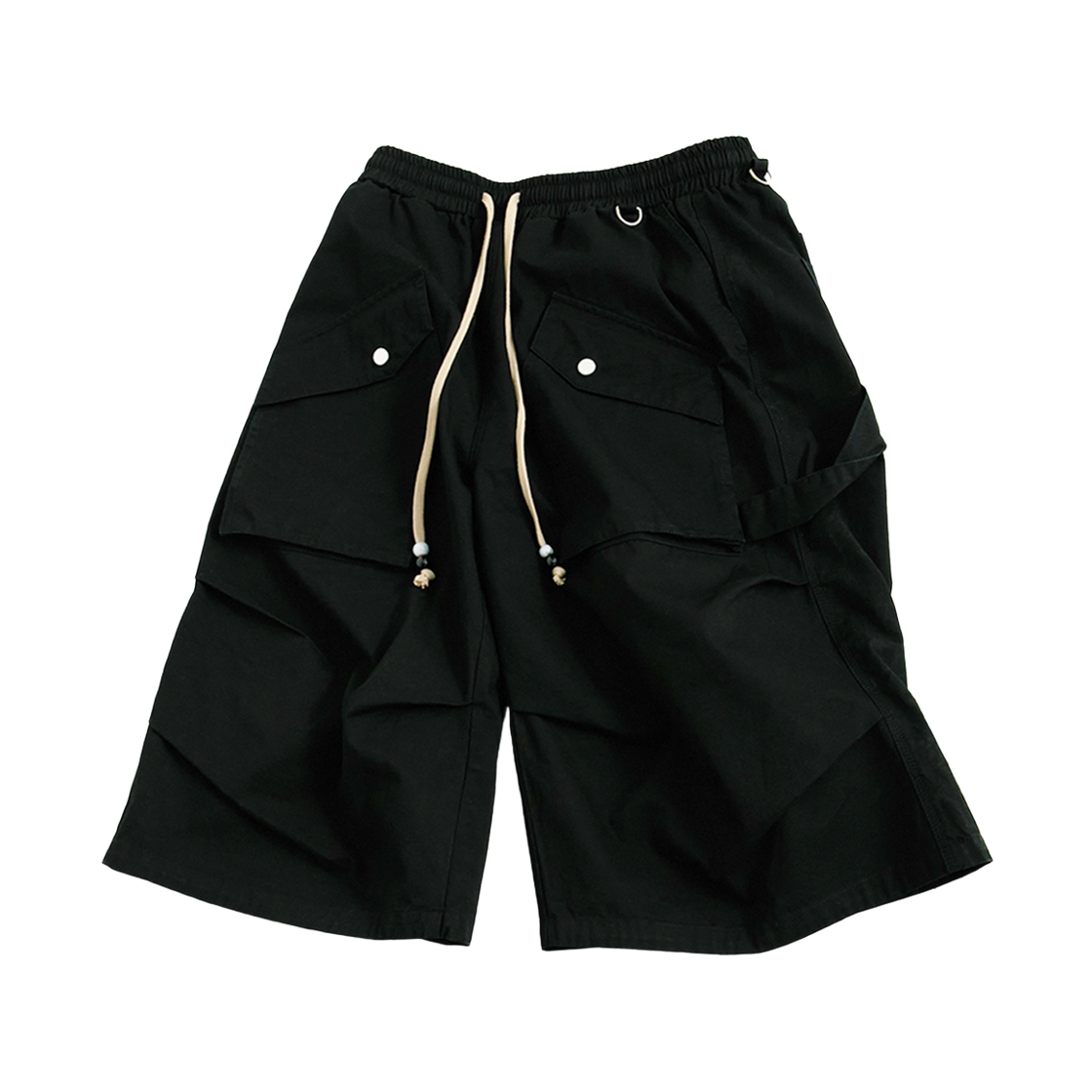 플레이버리즘 빈티지 워시드 버뮤다 팬츠 워시드 블랙(Flavorism VTG Washed Bermuda Pants Washed Black)