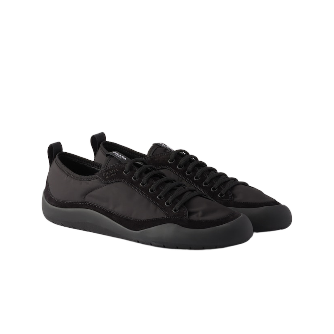 프라다 스피드락 리나일론 앤 스웨이드 스니커즈 블랙(Prada Speedrock Re-Nylon and Suede Sneakers Black) - 2