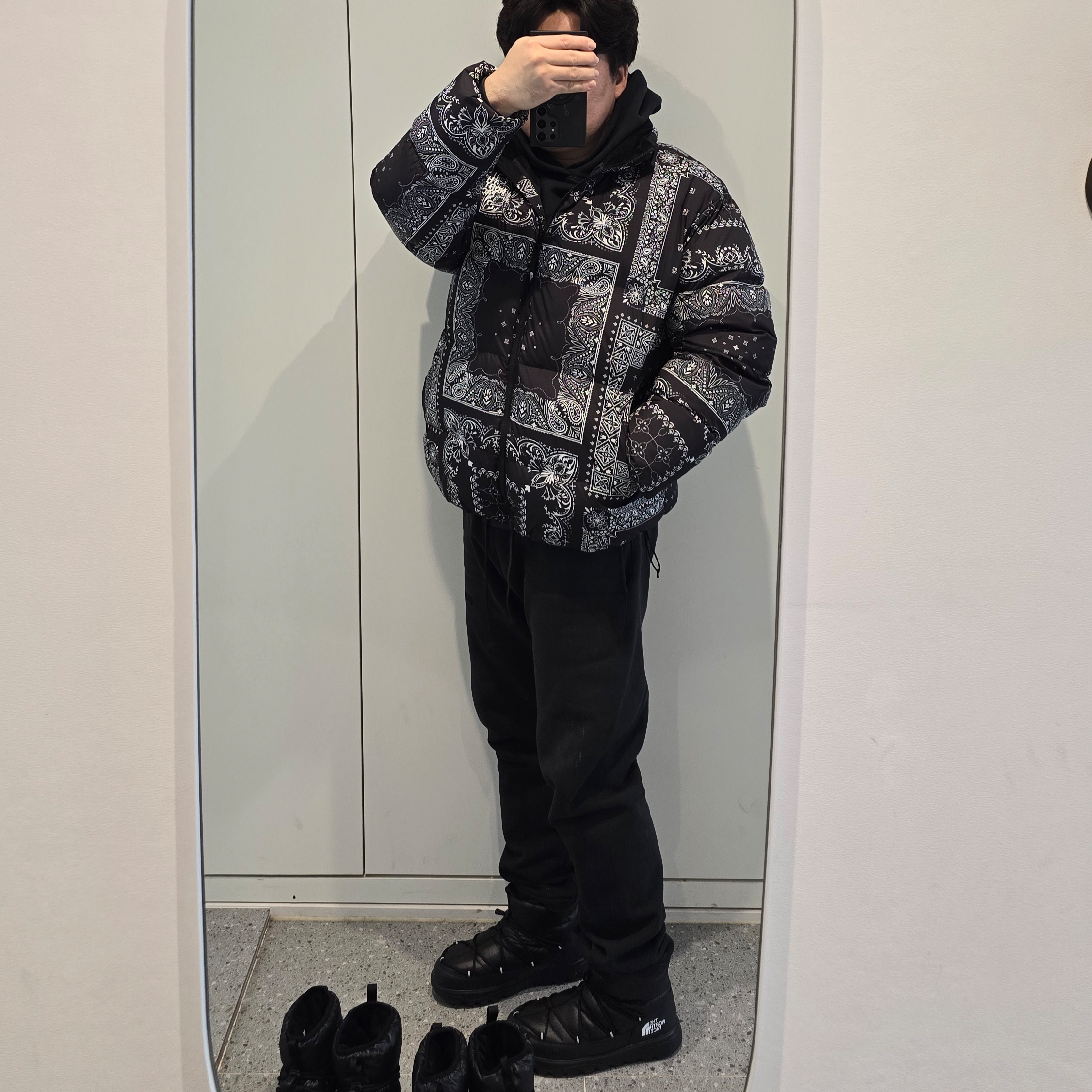 The North Face Borealis Short Boots Black - 25FW 착용 스타일 - 1