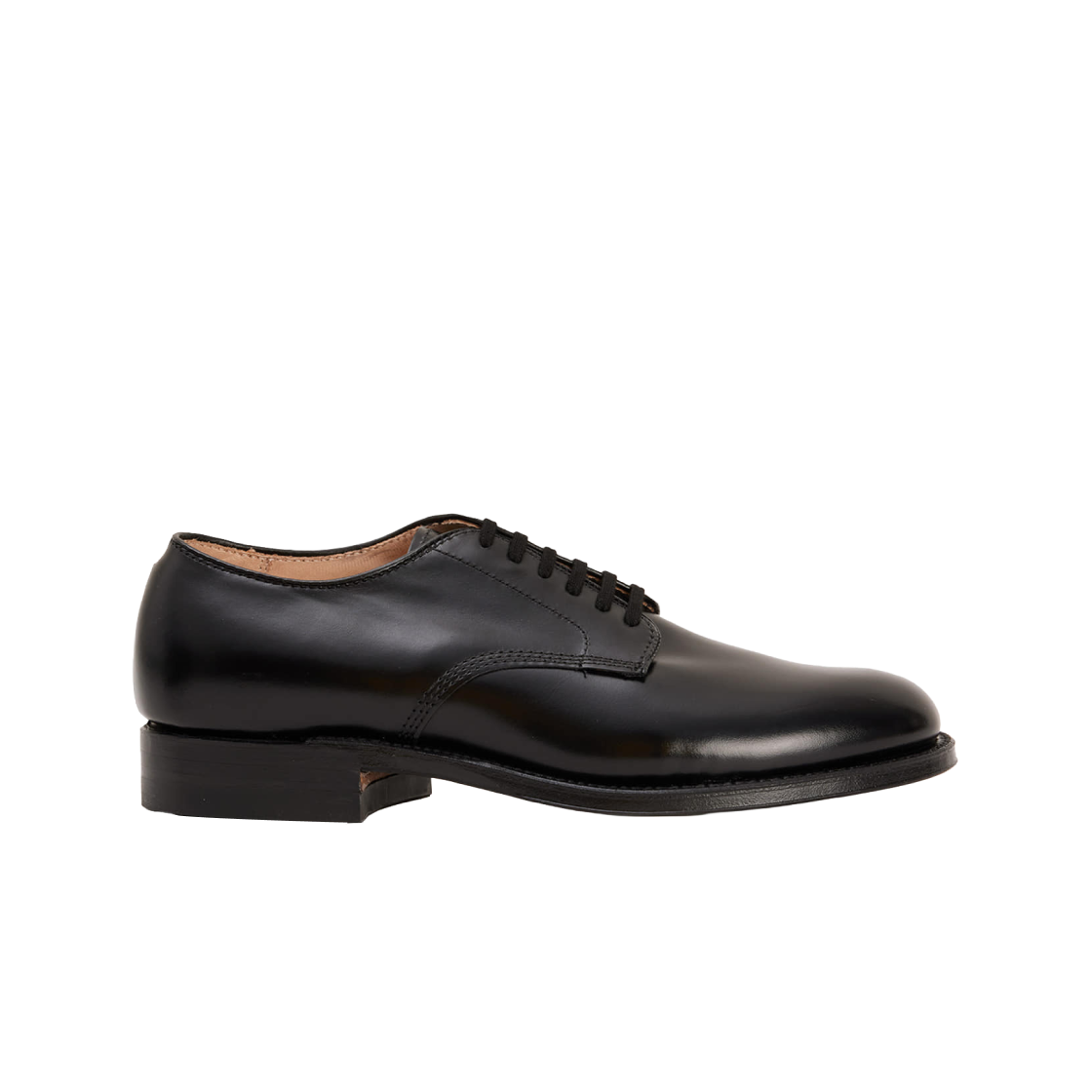 알든 49010 카프 스킨 플레인 토 블루처 블랙 - D (유니페어 한정)(Alden 49010 Calf Skin Plain Toe Blucher Black - D (Unipair Exclusive))