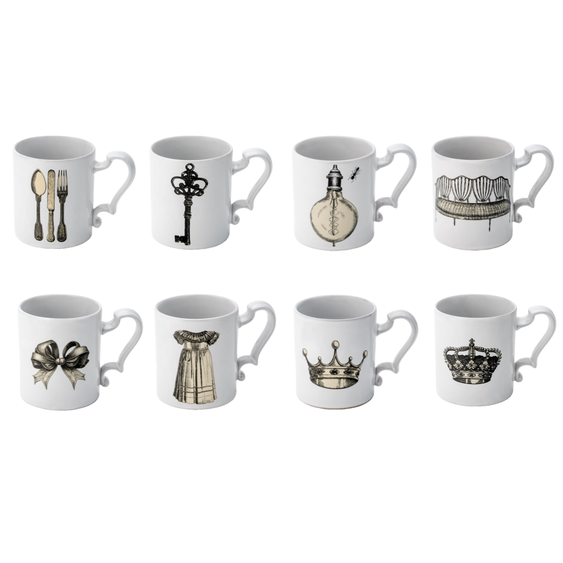 027 [3% 적립] Jungheejin creamic Baroque Mug ver.1 Dark grayish white