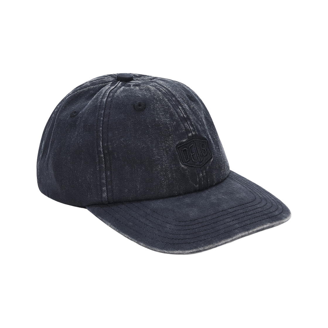 D261UHA191099 [6% 적립] Deus Ex Machina Shield Garment Dyed Dad Cap Black