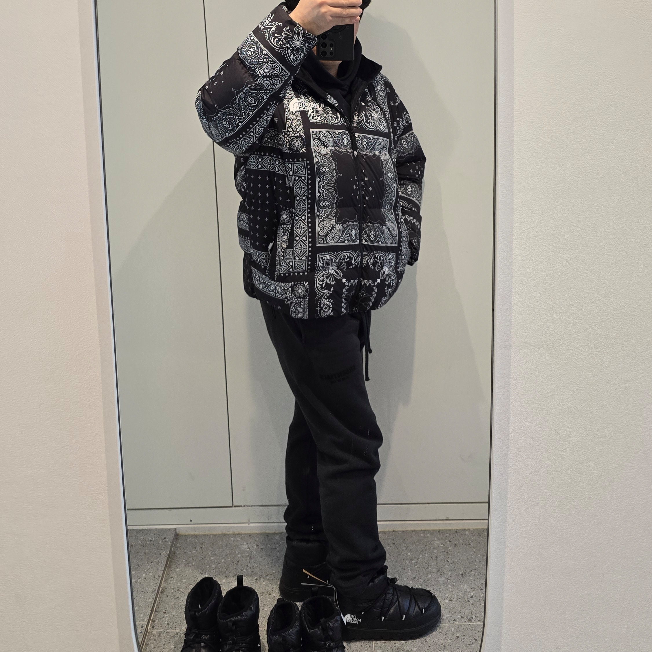 The North Face Borealis Short Boots Black - 25FW 착용 스타일 - 2