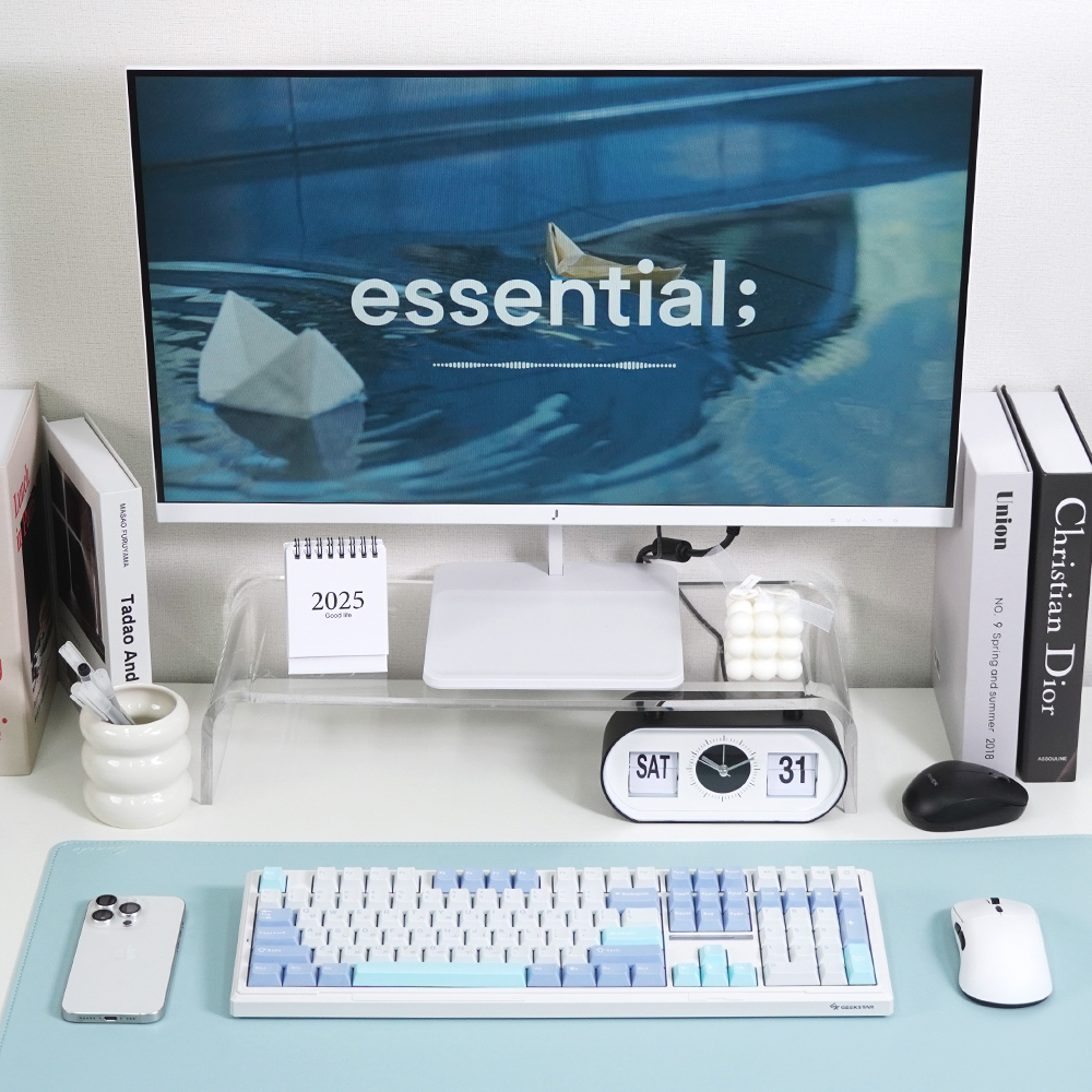 긱스타 GKG108AQ 유무선 기계식 키보드 풀배열 리니어 게이밍 사무용 아쿠아축(Geekstar GKG108AQ Wireless Gasket Full-size Keyboard Aqua Linear) - 4