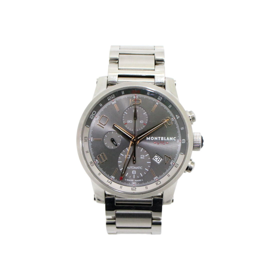 IT3KCHGPAMGC Montblanc 107303 Timewalker UTC Chronograph 43mm Automatic Steel Men's Watch