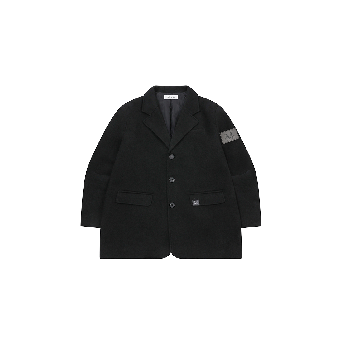 P0000BMH MUCENT Lowd Daddyfit Blazer Jacket Unisex Black