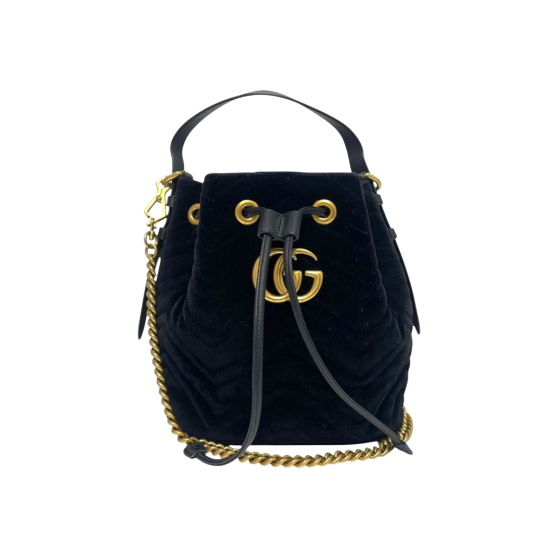 구찌 525081 마몽 벨벳 버킷 토트백 겸 크로스백H00047(Gucci 525081 Marmont Velvet Bucket Tote & Crossbody Bag H00047) - 1