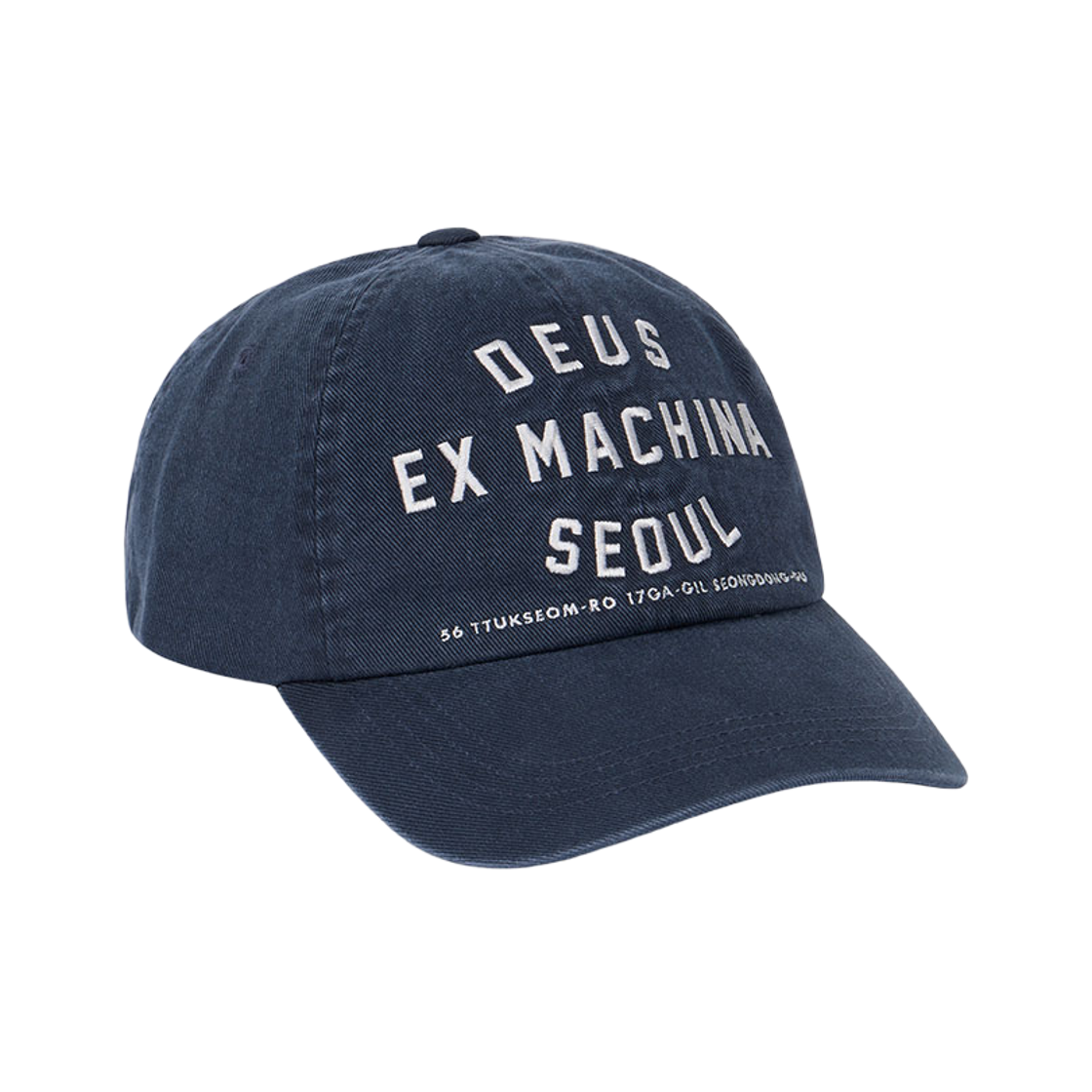 D261UHA010065 [6% 적립] Deus Ex Machina College Address Cap Navy