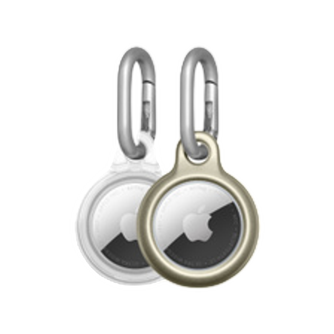 애플 테크21 이보팝 케이스 포 에어태그 2개 팩 골드 투명(Apple Tech21 EvoPop Case for AirTag 2 Pack Gold Transparent) - 1