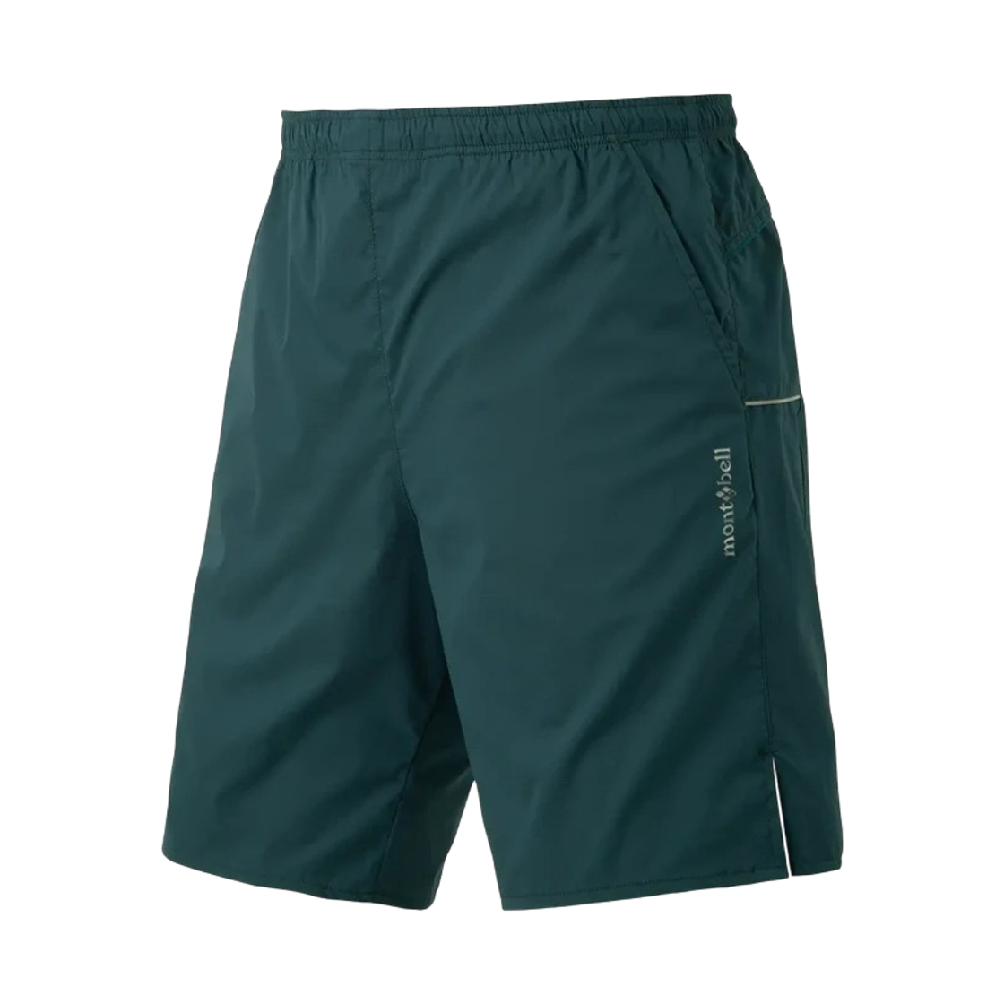 1105718 Montbell Light Cross Runner Mid-Thigh Shorts Blue Green