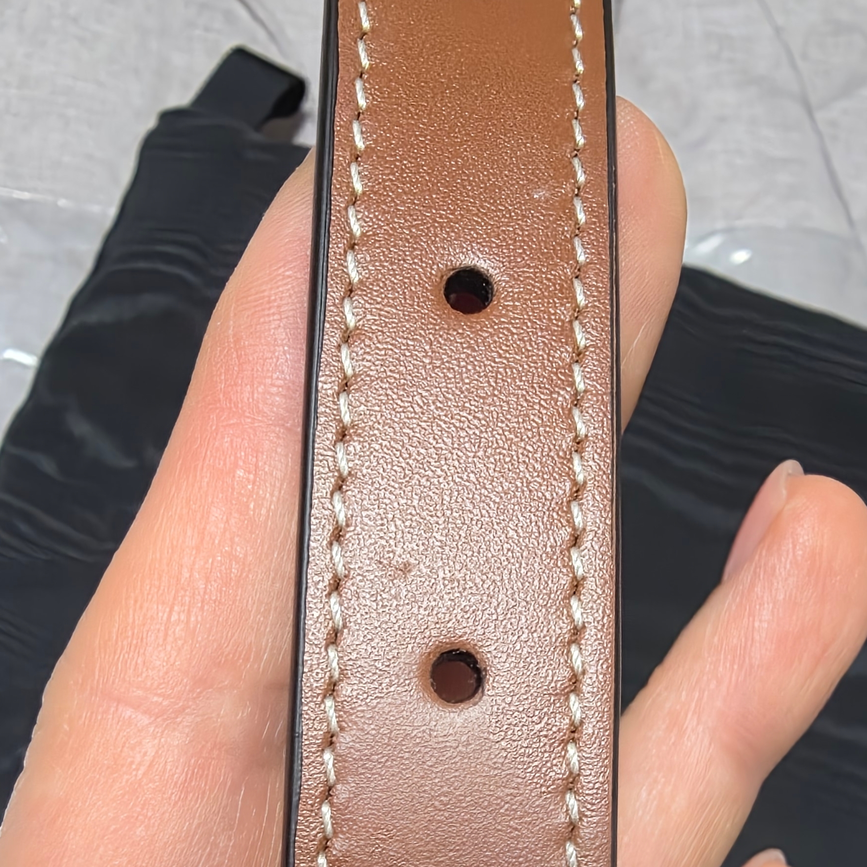 Celine Teen Lulu in Triomphe Canvas and Calfskin Tan 착용 스타일 - 2