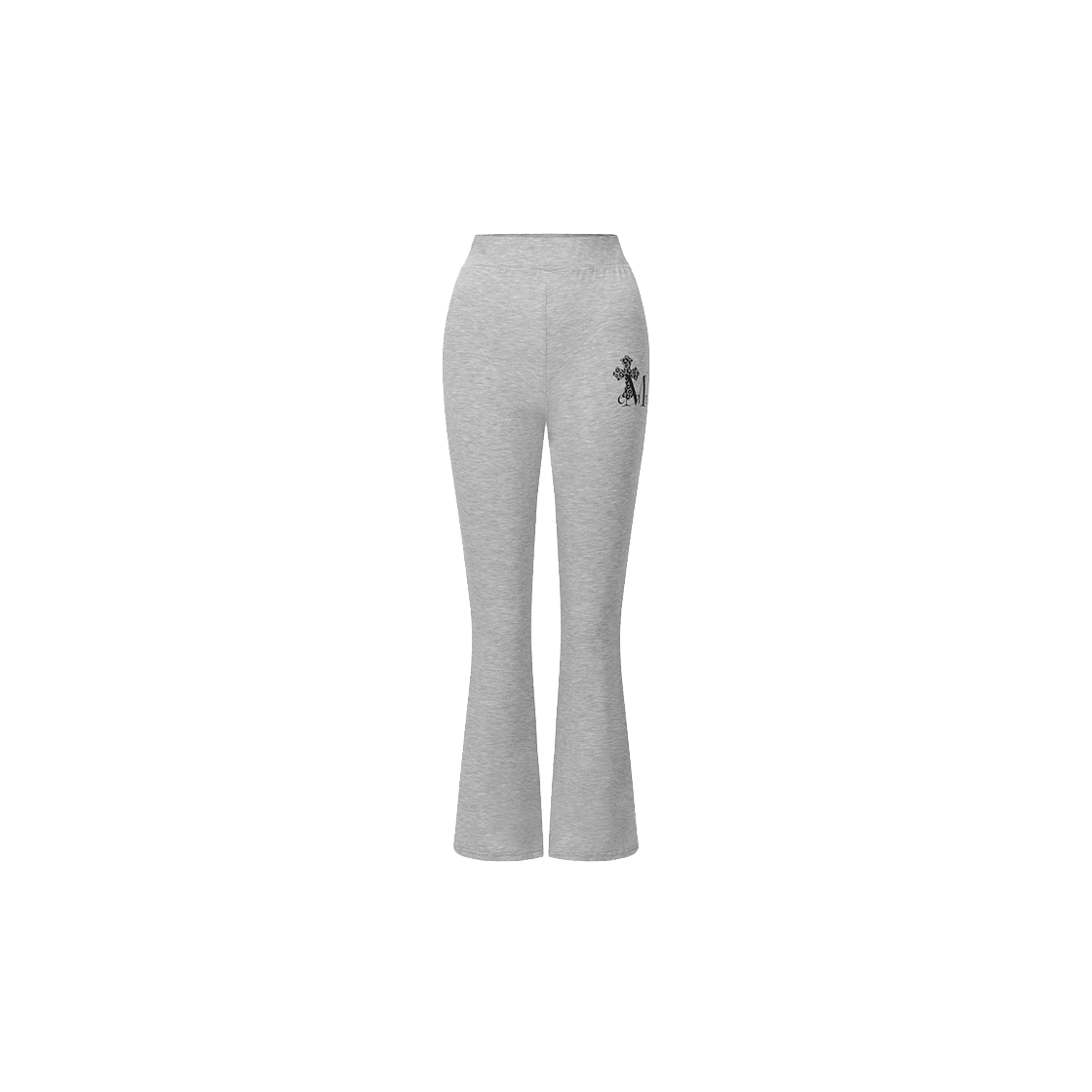 무센트 사하라 호피 십자가 셋업 부츠컷 레깅스 (2컬러) 그레이 - 호피 차콜(MUCENT Sahara Leopard Cross Set-Up Boots Cut Leggings (2Color) Gray - Leopard Charcoal)
