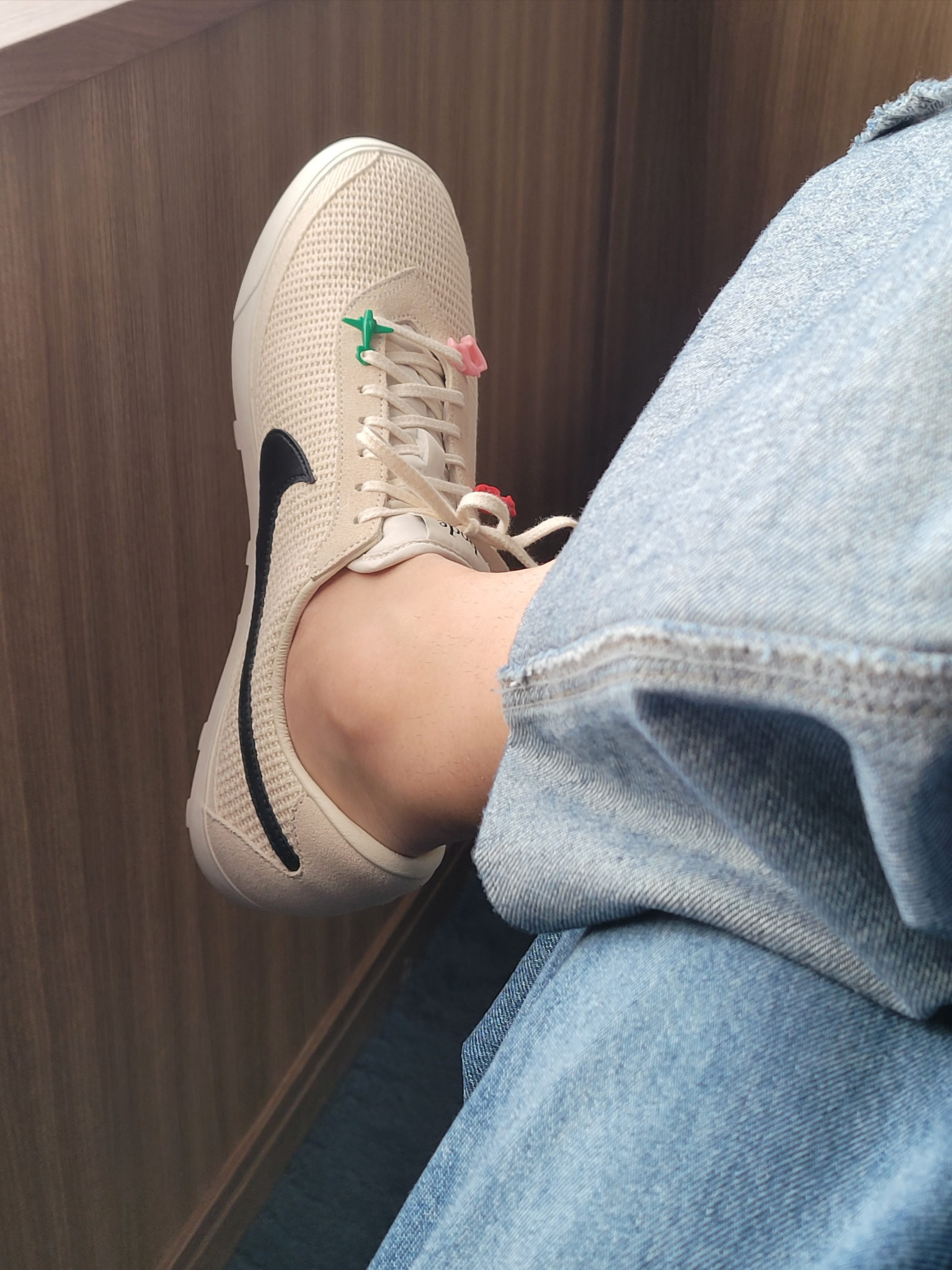 Nike x Bode Astrograbber SP Light Cream and Black, Human Made Acrylic Bangle #1 Black 착용 스타일 - 2