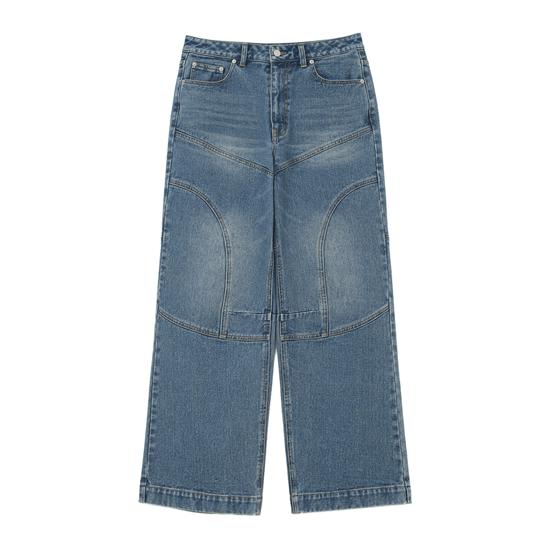 MW289MBU MILLO WOMEN Incision Line Jeans Mid Blue