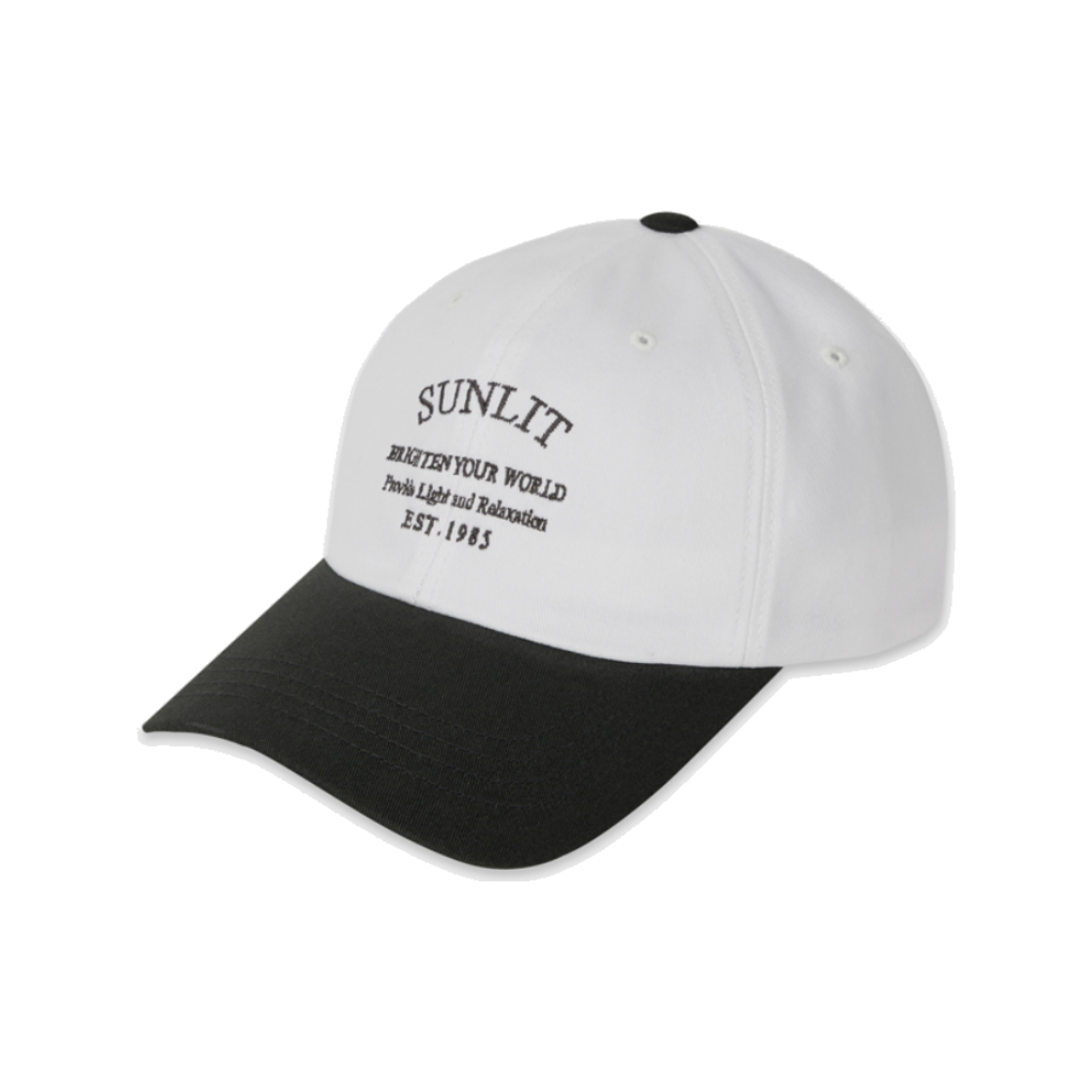 SSSCA2502 SUNLIT Heritage Logo Ball Cap White/Charcoal