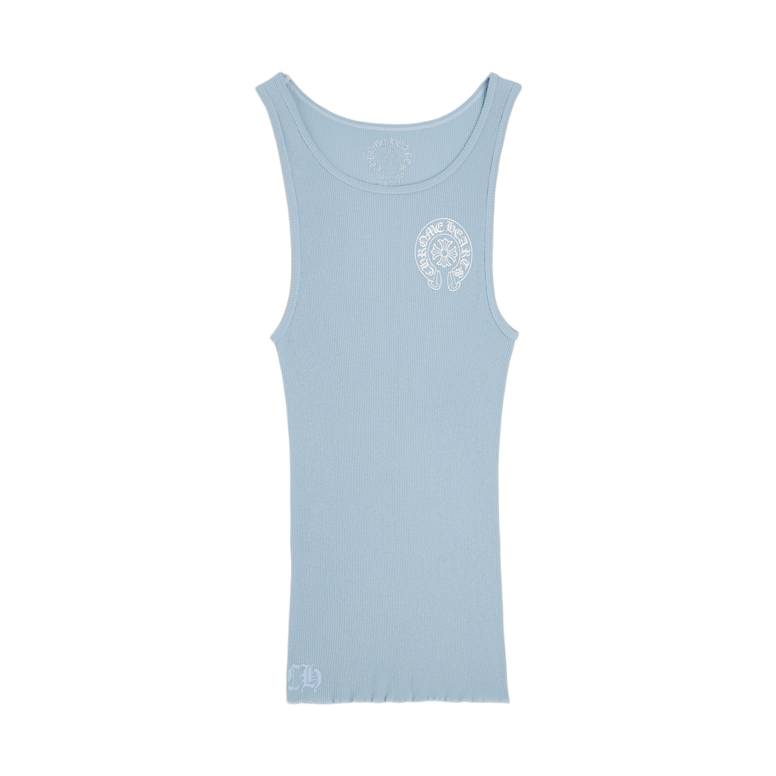 크롬하츠 홀스슈 립 탱크탑 베이비 블루(Chrome Hearts Horseshoe Rib Tank Top Baby Blue)