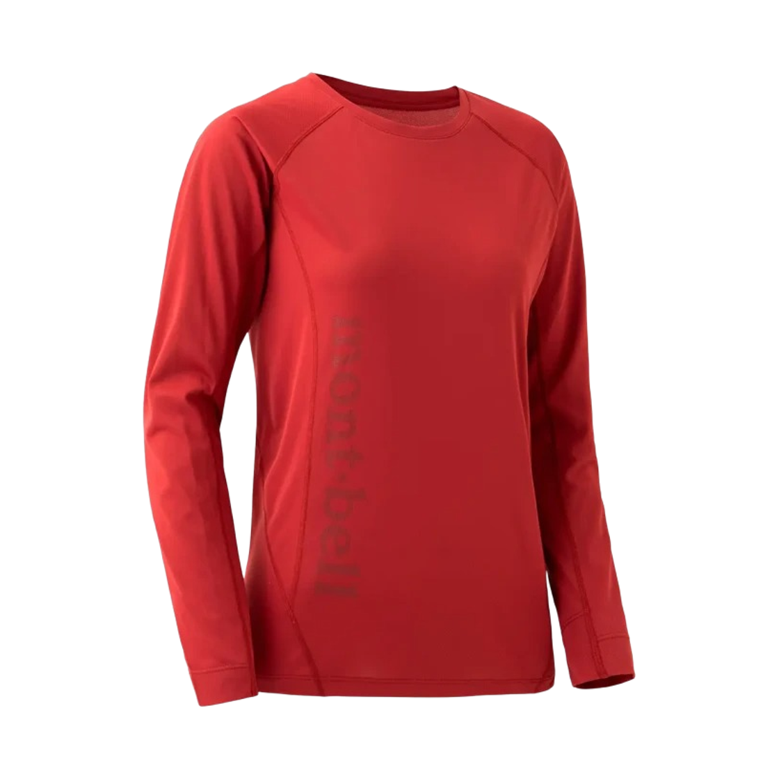 1114451 (W) Montbell Cool Light Long Sleeve T-Shirt Cherry Red