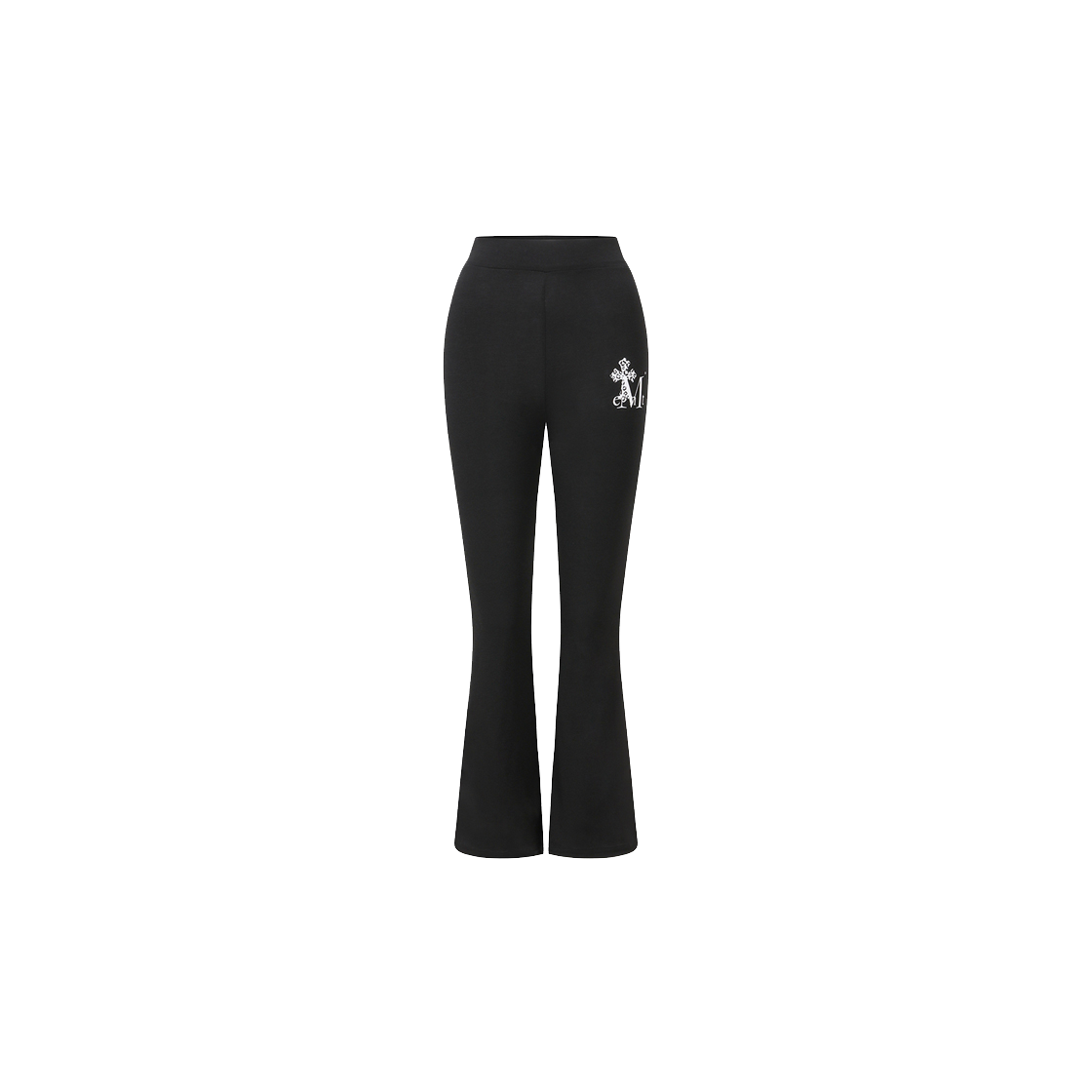 무센트 사하라 호피 십자가 셋업 부츠컷 레깅스 (2컬러) 블랙 - 호피 화이트(MUCENT Sahara Leopard Cross Set-Up Boots Cut Leggings (2Color) Black - Leopard White)