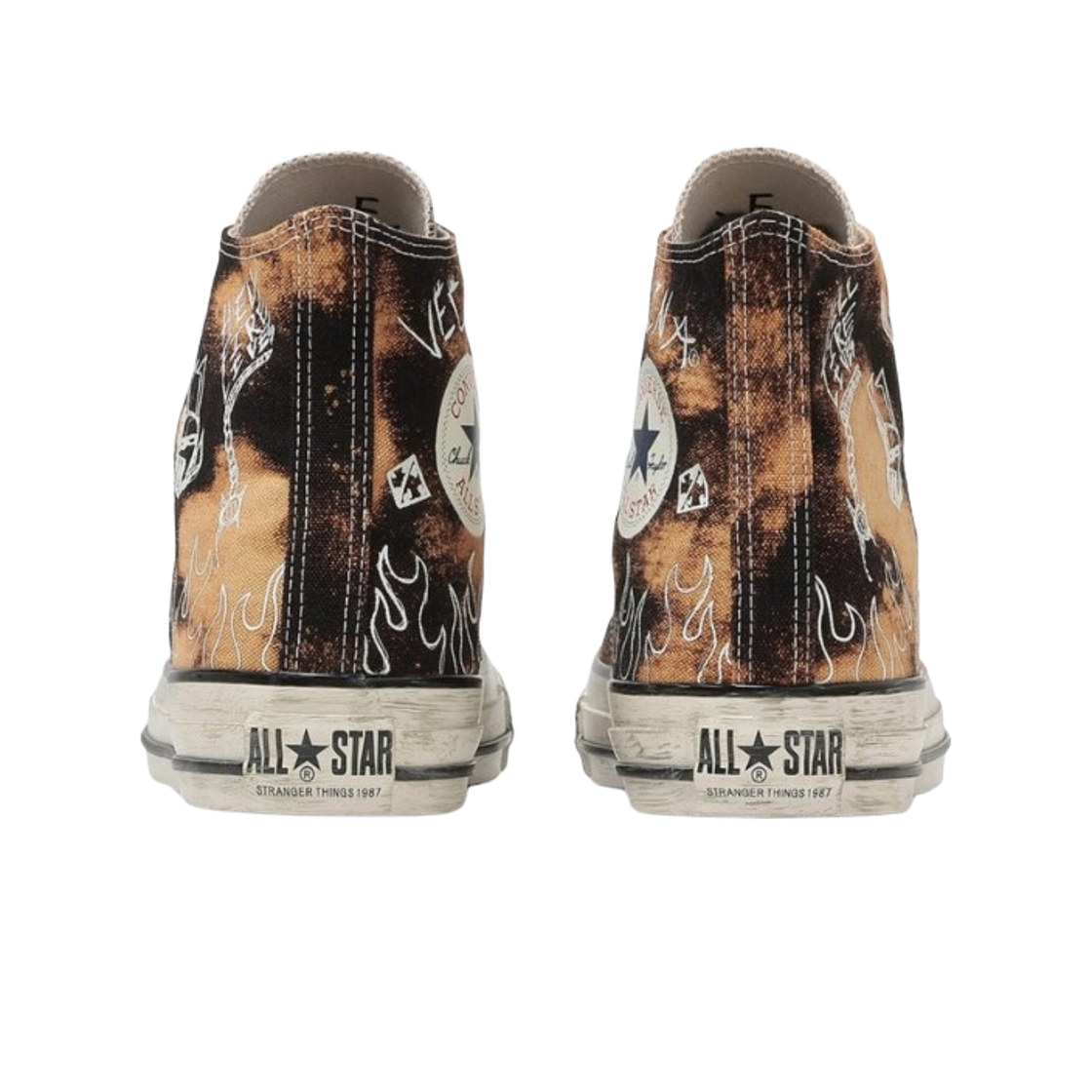 컨버스 x 기묘한 이야기 척 테일러 올스타 에이지드 87 HC 하이 블리치드 블랙(Converse x Stranger Things Chuck Taylor All Star Aged 87 HC Hi Bleached Black) - 3