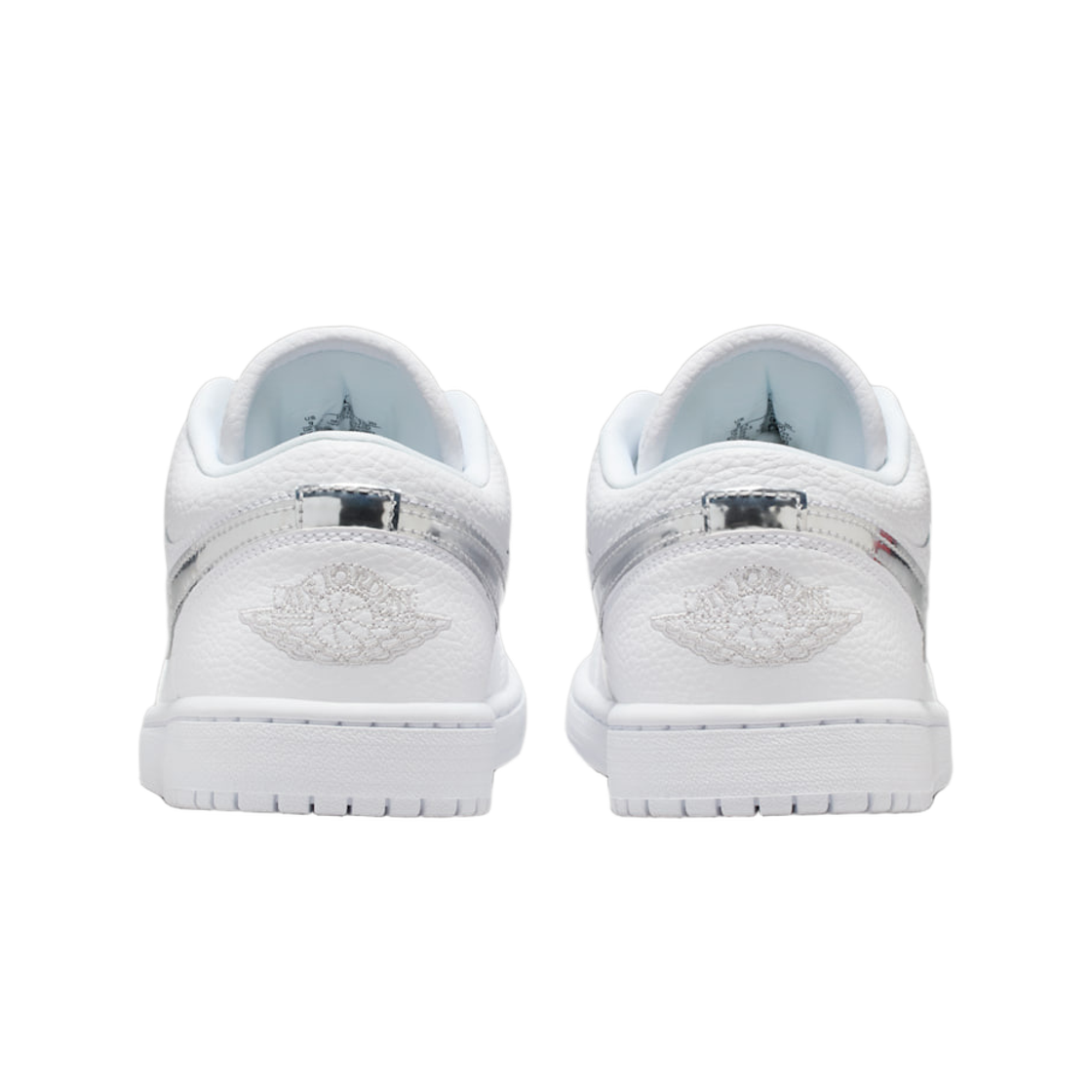 (W) 조던 1 로우 SE 화이트 메탈릭 실버((W) Jordan 1 Low SE White Metallic Silver) - 3