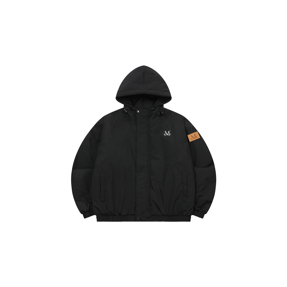 P0000BJO MUCENT Bront Heavy Shell Hood Padding Unisex Black