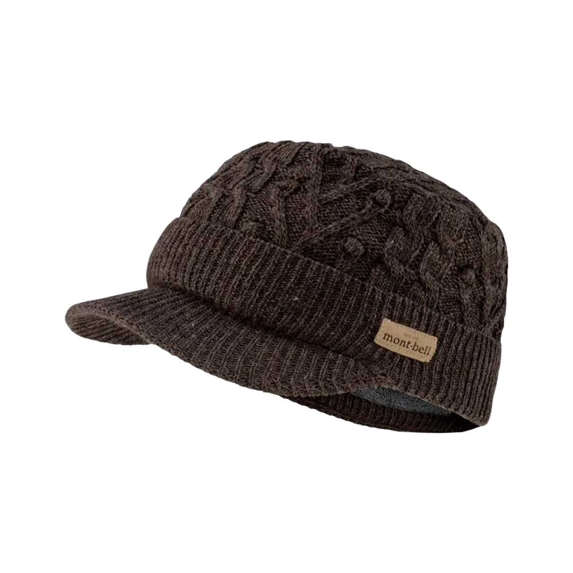 1118581 Montbell Cable Knit Work Cap Brown