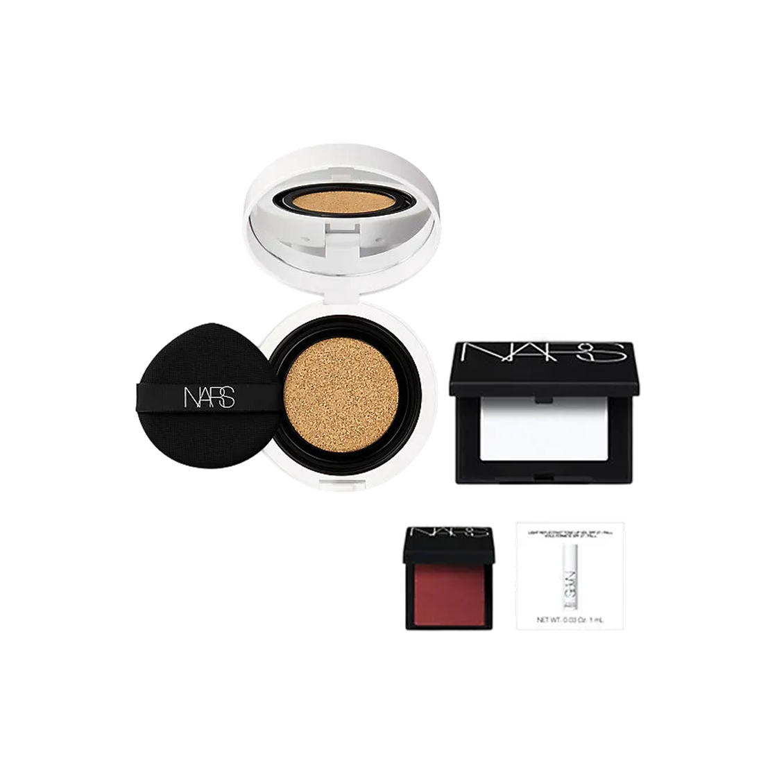 나스 라이트 리플렉팅 세럼 쿠션 & 미니 파우더 키트 03792 도빌 리미티드 에디션(Nars Light Reflecting Serum Cushion & Mini Powder Kit 03792 Deauville Limited Edition)