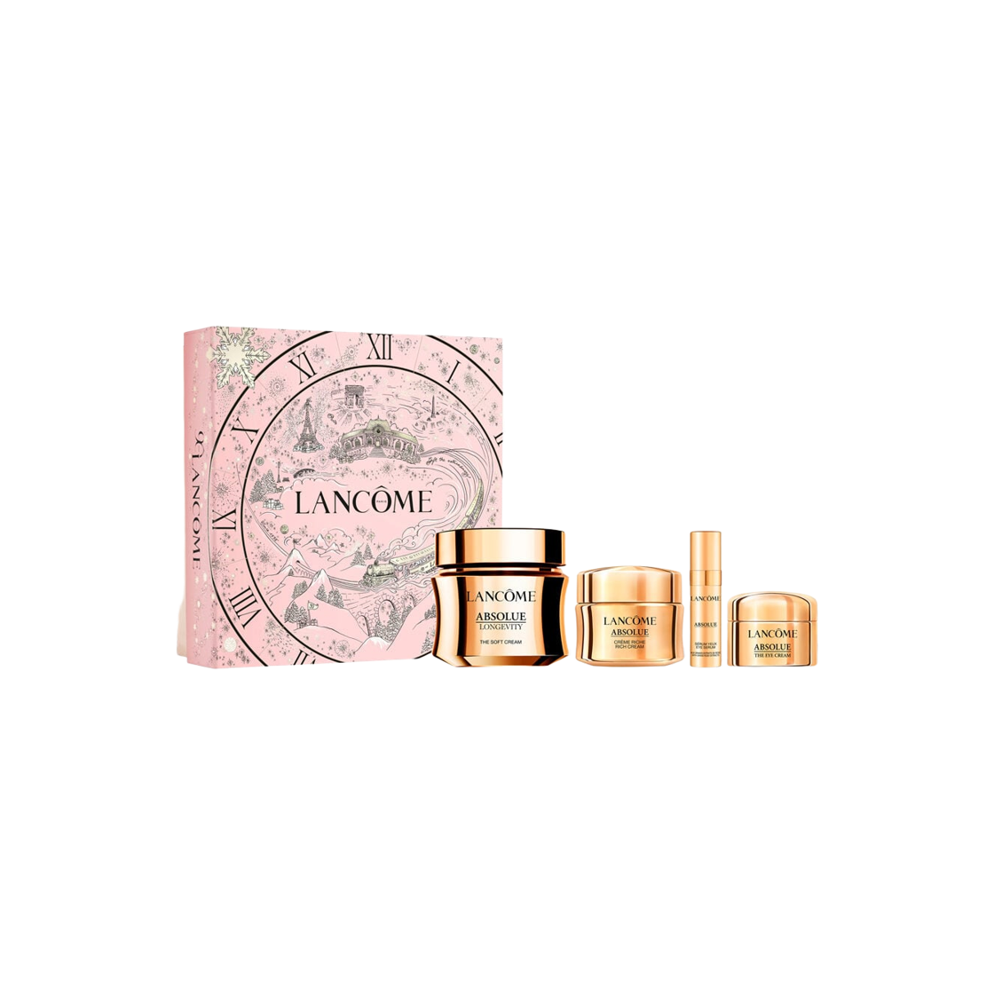 랑콤 압솔뤼 더 소프트 크림 60ml & 리치 크림 15ml & 더 아이 크림 5ml & 인텐시브 에센스 5ml (시즌 한정)(Lancome Absolue The Soft Cream 60ml & Rich Cream 15ml & The Eye Cream 5ml & Intensive Essence 5ml (Season Exclusive))
